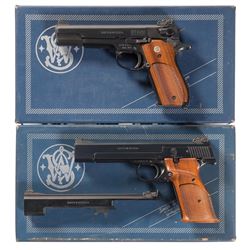 Two Smith & Wesson Semi-Automatic Pistols with Boxes -A) S&W Model 52-2 Pistol