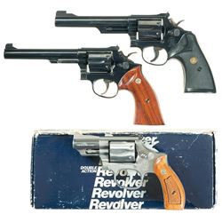 Three Smith & Wesson Double Action Revolvers -A) S&W Model 19-5 Revolver