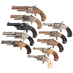 Ten Spur Trigger Revolvers -A) Smith & Wesson No. 1-1/2 Second Issue Revolver