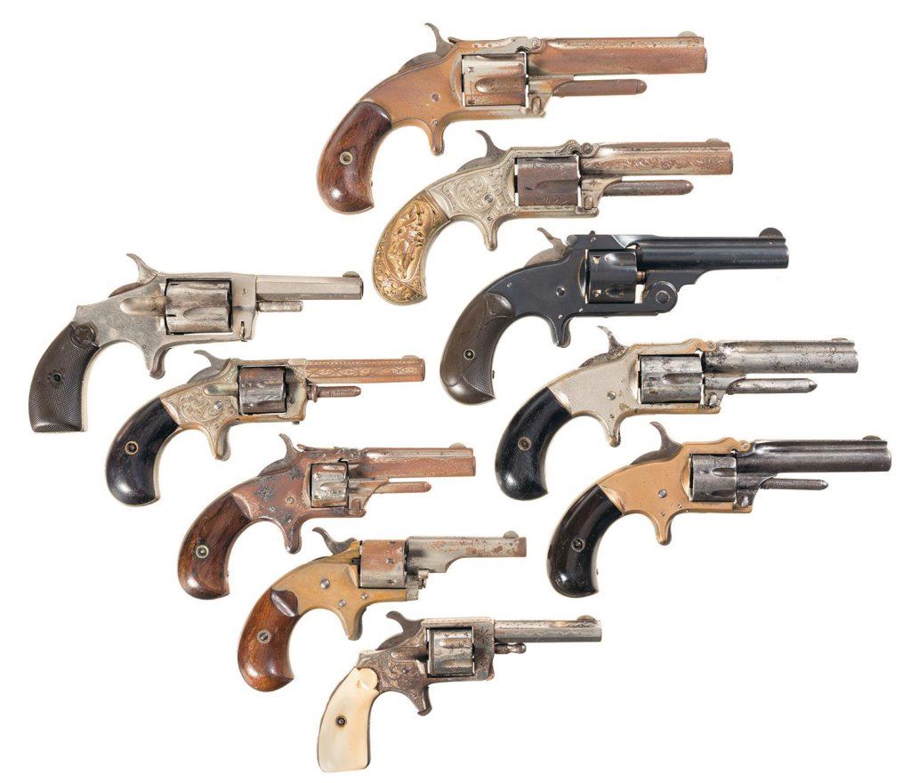 Ten Spur Trigger Revolvers -A) Smith & Wesson No. 1-1/2 Second Issue ...