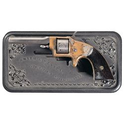 Scarce Rollin White Arms Co. Pocket Revolver Made for Smith & Wesson with S&W Gutta Percha Case