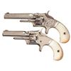 Image 1 : Collector's Lot of Two Smith & Wesson No. 1 Third Issue Spur Trigger Revolvers with Pearl Grips -A) 