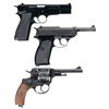 Image 2 : Three Handguns -A) Browning High-Power Semi-Automatic Pistol