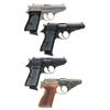 Image 2 : Four Semi-Automatic Pistols with Cases -A) Walther PPK Pistol