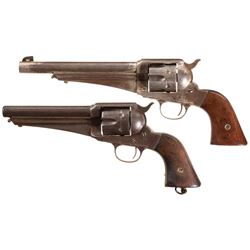 Two Remington Model 1875 Single Action Army Revolvers -A) Remington Model 1875 Revolver