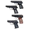 Image 1 : Four Semi-Automatic Pistols -A) FEG PMK Pistol with Holster
