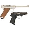 Image 2 : Two Semi-Automatic Pistols -A) Interarms/Mauser Commercial Luger Pistol