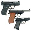Image 2 : Three Walther Semi-Automatic Pistols -A) Scarce Walther Model P99 Year 2000 Commemorative Pistol wit