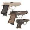 Image 2 : Three Walther Semi-Automatic Pistols -A) Walther PPK Pistol with Case