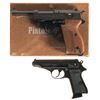 Image 1 : Two Semi-Automatic Pistols -A) Walther Post-War Commercial P-38 Pistol with Box