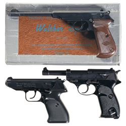Three Semi-Automatic Pistols -A) Manurhin PP Sport Model Pistol with Box