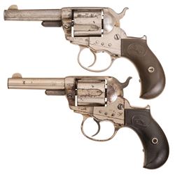 Two Colt Model 1877 Lightning Double Action Revolvers with Factory Letters -A) Colt Model 1877 Light