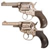 Image 1 : Two Colt Model 1877 Lightning Double Action Revolvers with Factory Letters -A) Colt Model 1877 Light