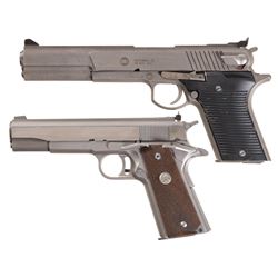 Two AMT Semi-Automatic Pistols -A) AMT Automag IV Pistol