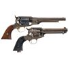 Image 2 : Two Antique Remington Revolvers -A) Remington-Beals Navy Percussion Revolver