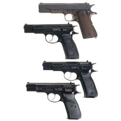 Four Semi-Automatic Pistols -A) Argentine D.G.F.M. - (F.M.A.P) Model 1927 Pistol