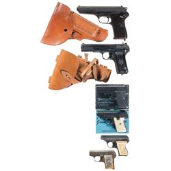 Six Semi-Automatic Pistols -A) CZ Model 52 Pistol with Holster