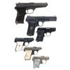 Image 2 : Six Semi-Automatic Pistols -A) CZ Model 52 Pistol with Holster