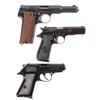 Image 2 : Three Semi-Automatic Pistols -A) Astra Model 600/43 Pistol with Holster