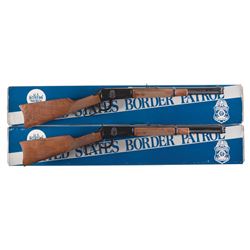 Two Winchester Model 94 Border Patrol Commemorative Lever Action Carbines with Boxes -A) Winchester 
