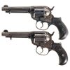 Image 1 : Two Scarce Colt Model 1877 Lightning Double Action Revolvers with American Express Co. Markings -A) 