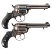 Image 2 : Two Scarce Colt Model 1877 Lightning Double Action Revolvers with American Express Co. Markings -A) 