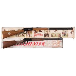 Two Winchester Lever Action Long Guns with Boxes -A) Winchester Model 94 Buffalo Bill Commemorative 