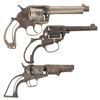 Image 2 : Three Colt Revolvers -A) Colt Model 1878 Frontier Six Shooter Double Action Revolver