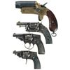 Image 1 : Three Double Action Revolvers and a Flare Pistol -A) Unmarked Flare Pistol