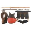 Image 1 : Japanese Kendogu Set with Shinai, Lances, and Edged Weapons