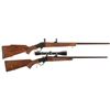 Image 1 : Two Browning Single Shot Rifles -A) Browning Model B-78 High Wall Rifle