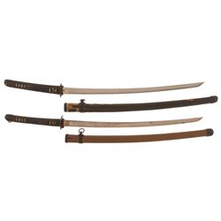 Two Katana-Length Japanese Swords