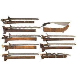 Nine Assorted Edged Weapons