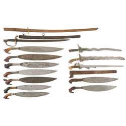 Thirteen Edged Weapons and a Training Sword