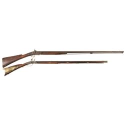 Two Percussion Long Guns -A) Ketland & Co. Percussion Converted Fowling Piece
