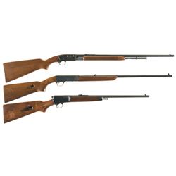 Three Sporting Rifles -A) Remington Model 121 Fieldmaster Slide Action Rifle