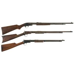 Three Slide Action Rifles -A) Savage Model 29 Rifle