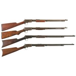 Four Winchester Slide Action Rifles -A) Winchester Model 06 Rifle