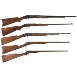 Five Sporting Rifles -A) Remington Model 12 Slide Action Rifle