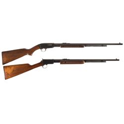 Two Winchester Slide Action Rifles -A) Winchester Model 61 Rifle