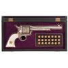 Image 1 : Engraved First Generation Colt Single Action Army Revolver with Pearl Grips and Case