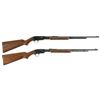 Image 1 : Two Slide Action Rifles -A) Winchester Model 61 Rifle