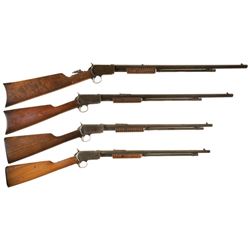 Four Winchester Slide Action Rifles -A) Winchester Model 90 Rifle