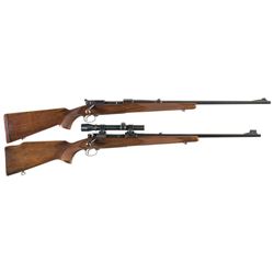 Collector's Lot of Two Winchester Model 70 Bolt Action Rifles in .270 Win. -A) Early Winchester Mode