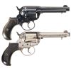 Image 1 : Two Colt Model 1877 Lightning Double Action Revolvers -A) Colt Lightning Revolver