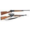 Image 1 : Two Sporting Lever Action Rifles -A) Winchester Model 1886 Extra Light Rifle