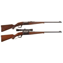 Two Savage Model 99 Lever Action Rifles -A) Savage Model 99 Rifle