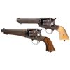 Image 1 : Two Remington Single Action Revolvers -A) Remington Model 1890 Revolver