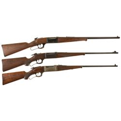 Three Savage Model 1899 Lever Action Rifles -A) Savage Model 1899 Rifle