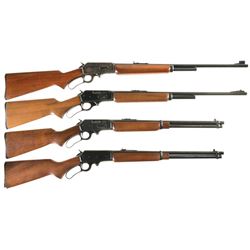 Four Marlin Lever Action Long Guns -A) Marlin Model 1936 Rifle